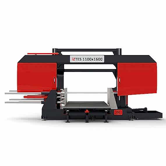 1100x1600 Yarı Otomatik Tabla Sürmeli Şerit Testere Makinası