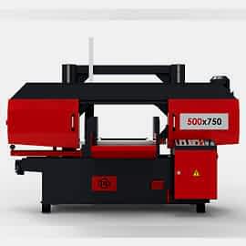 500x750 Yarı-Otomatik Sütunlu Şerit Testere Makinası